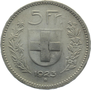 5 Franken 1923 B - Alphirte
